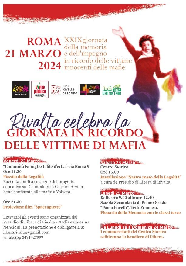 21 marzo Giornata in ricordo delle vittime di mafia