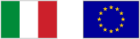 Bandiere di Italia ed Europa